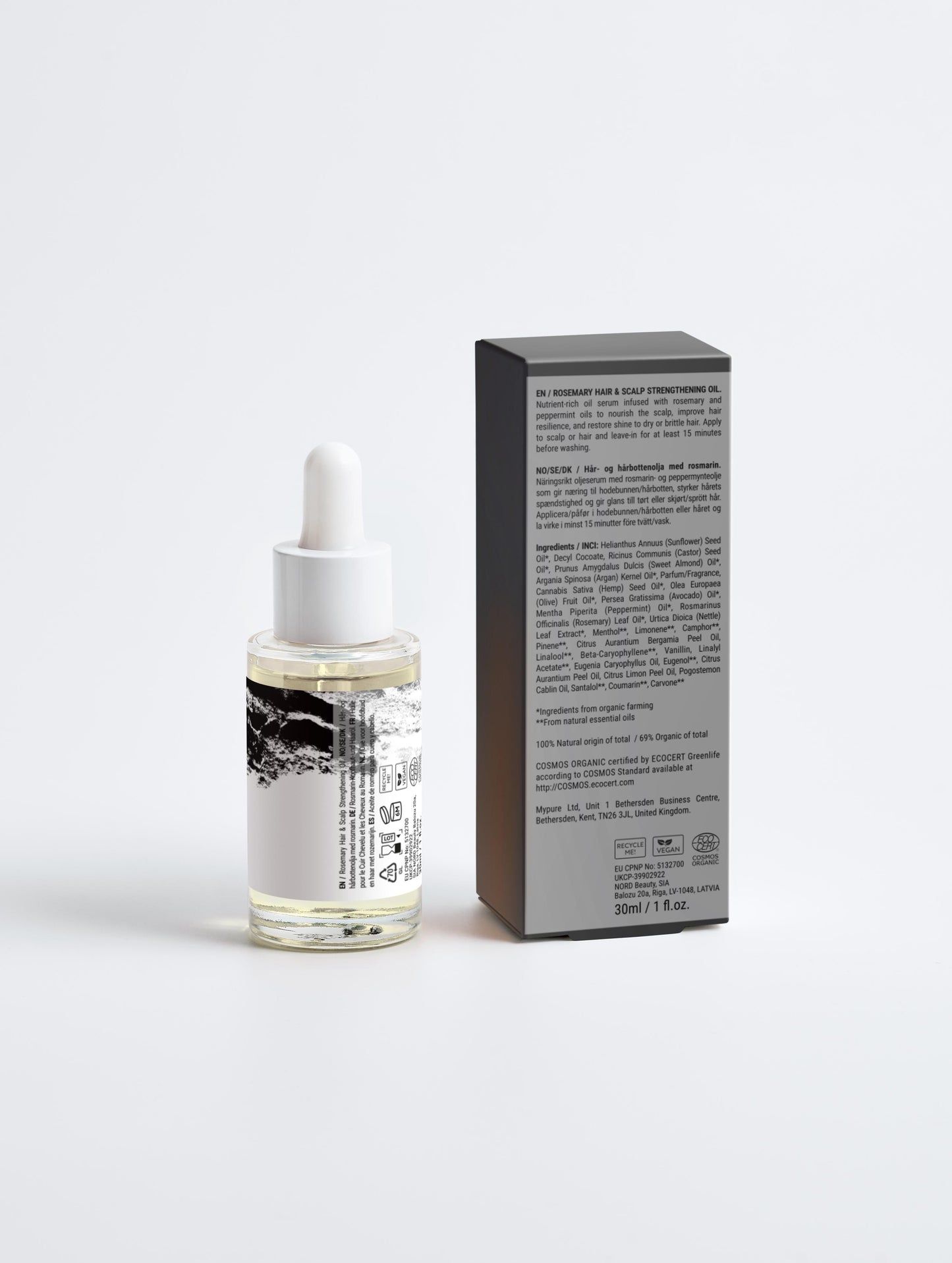 Um beauty serum – Rosemary Hair &amp; Scalp Strengthening Oil”30ml